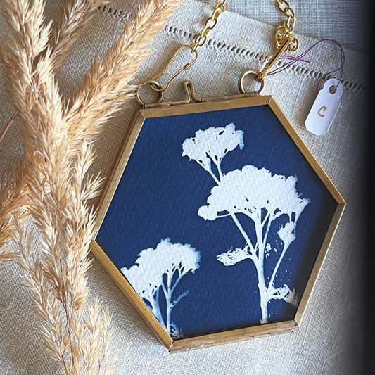 Cyanotype Ornament - c