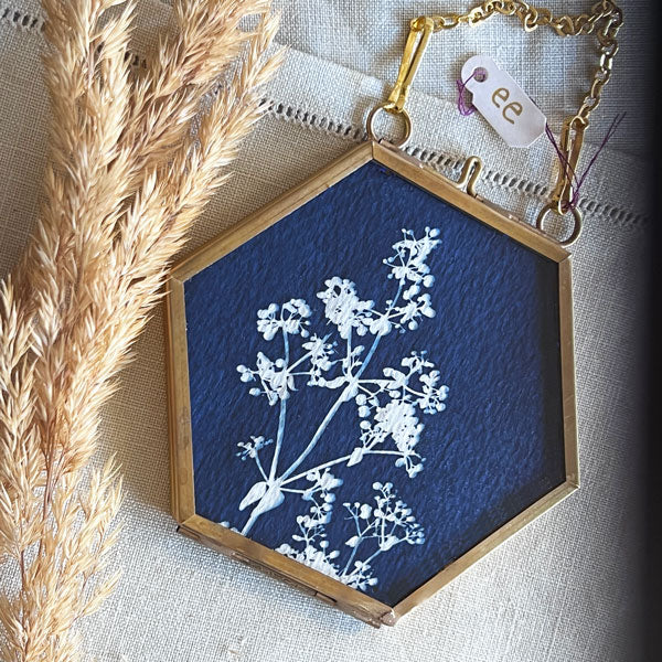 Cyanotype Ornament - ee