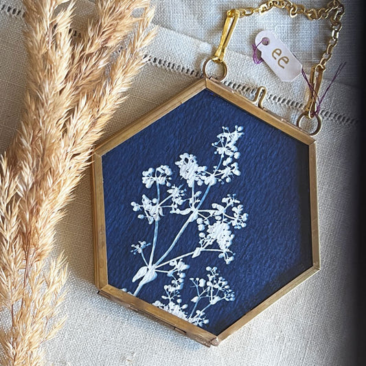Cyanotype Ornament - ee