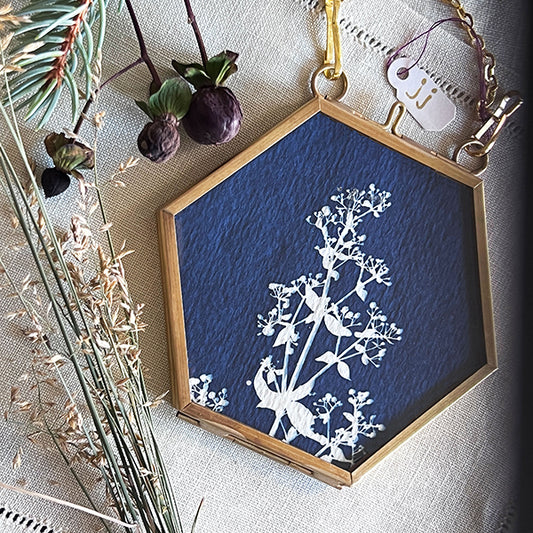 Cyanotype Ornament - jj