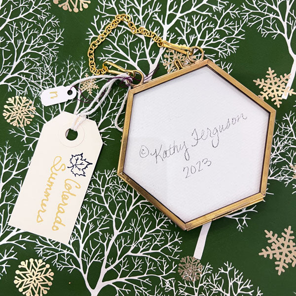 Cyanotype Ornament - o