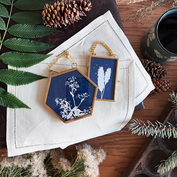 Cyanotype Ornament - aa