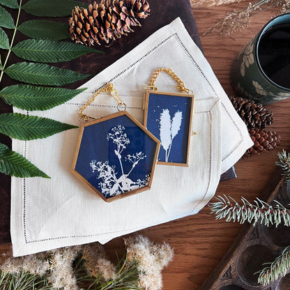 Cyanotype Ornament - jj